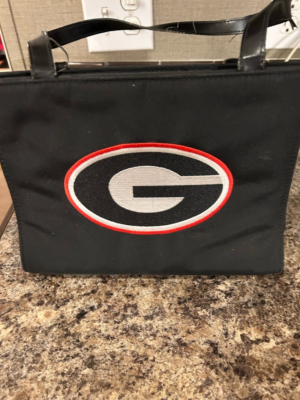 University of Georgia G Logo Black Tote Bag